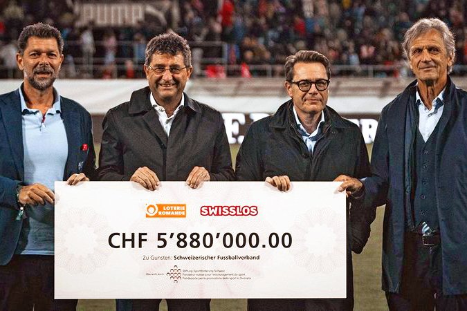 Fast sechs Millionen Franken für den Schweizer Fussball