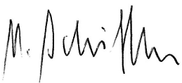 Unterschrift von Heinrich Schifferle